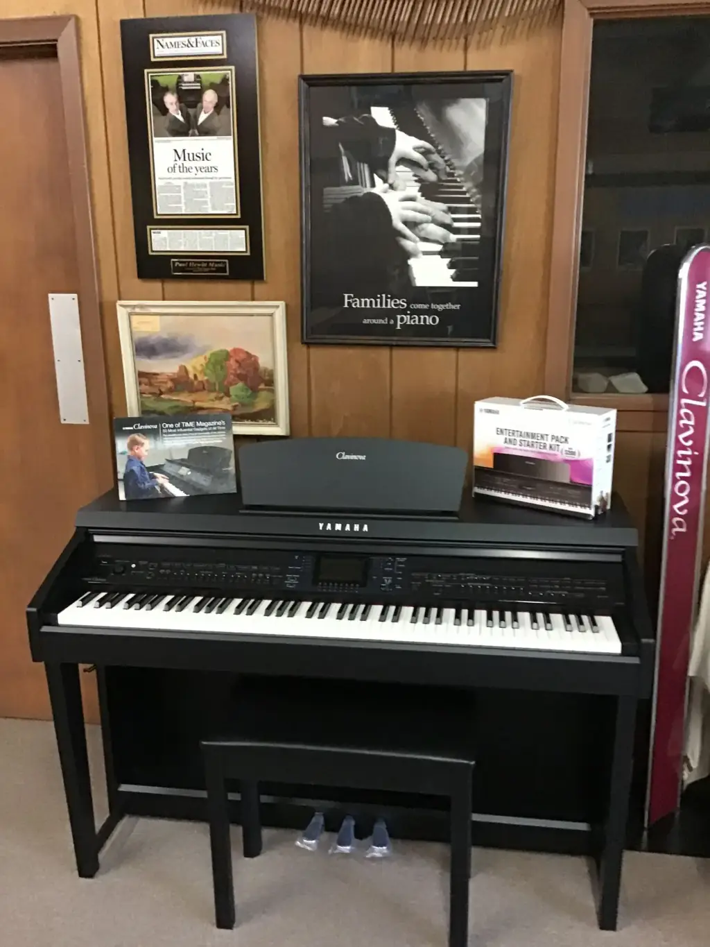 Yamaha Clavinova CVP-701 digital piano in ebony finish