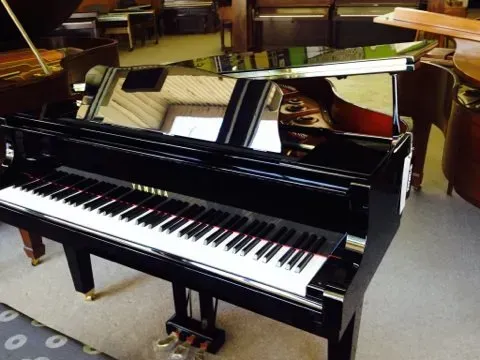 New Yamaha GB-1K grand piano in polished ebony finish